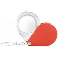 折りたたみ式キーホルダ拡大鏡
