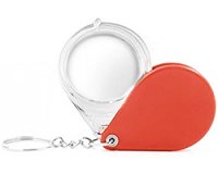 折りたたみ式キーホルダ拡大鏡