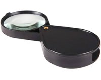 折りたたみ式キーホルダ拡大鏡