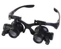 ★10-25倍★LED付メガネ式拡大鏡