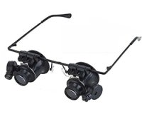 ★20倍★LED付メガネ式拡大鏡