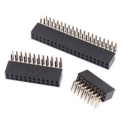 画像1: ★1.27★2列ピンソケット