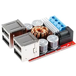 画像1: USB接続固定5V出力降圧モジュール