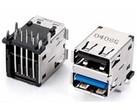 ★TYPE-A★2.0+3.0★2段USBコネクタ