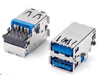 ★TYPE-A★2.0+3.0★2段USBコネクタ