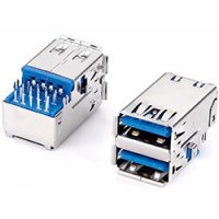 ★TYPE-A★3.0★2段USBコネクタ