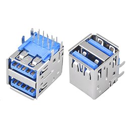 画像1: ★TYPE-A★3.0★2段USBコネクタ