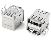 ★TYPE-A★2.0★2段USBコネクタ