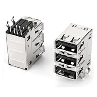 ★TYPE-A★2.0★3段USBコネクタ