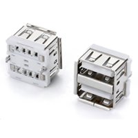 ★TYPE-A★2.0★2段USBコネクタ