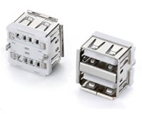 ★TYPE-A★2.0★2段USBコネクタ