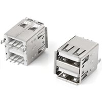 ★TYPE-A★2.0★2段USBコネクタ